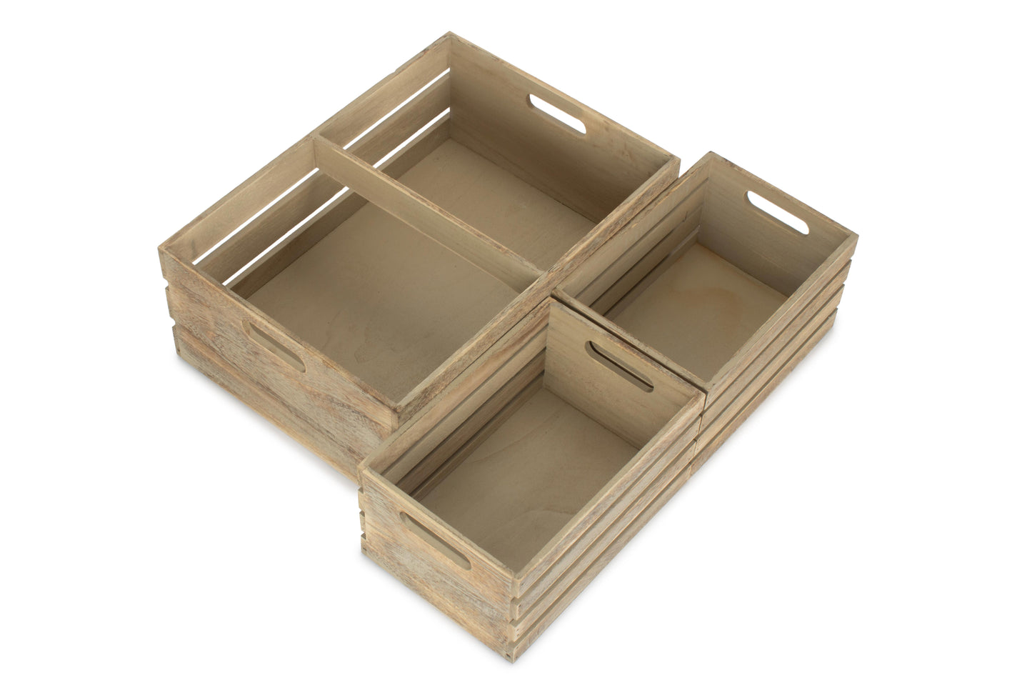 Oak Effect Crate Set 3