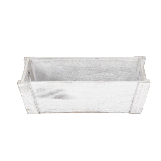 Small Vintage White Wash Heart Cut-Out Tray
