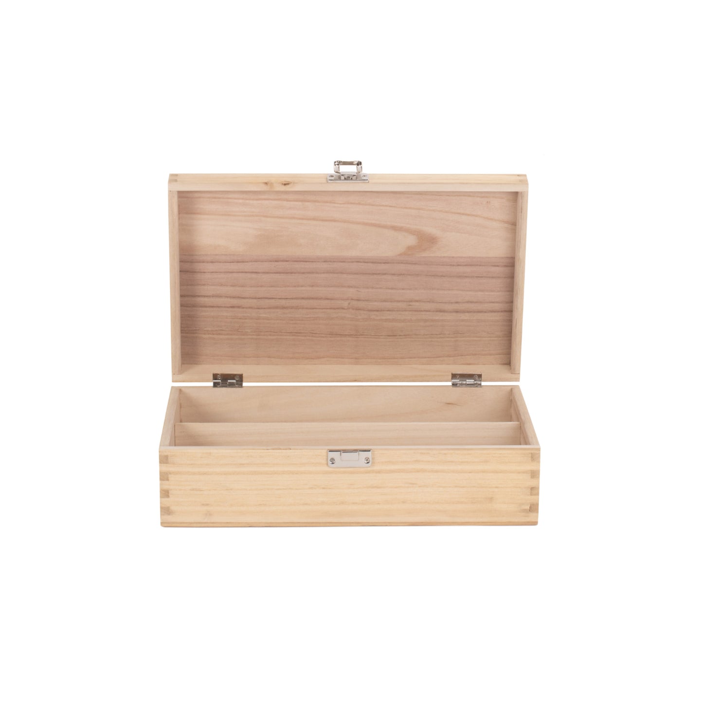 Two Bottle Clear Varnish Wooden Box