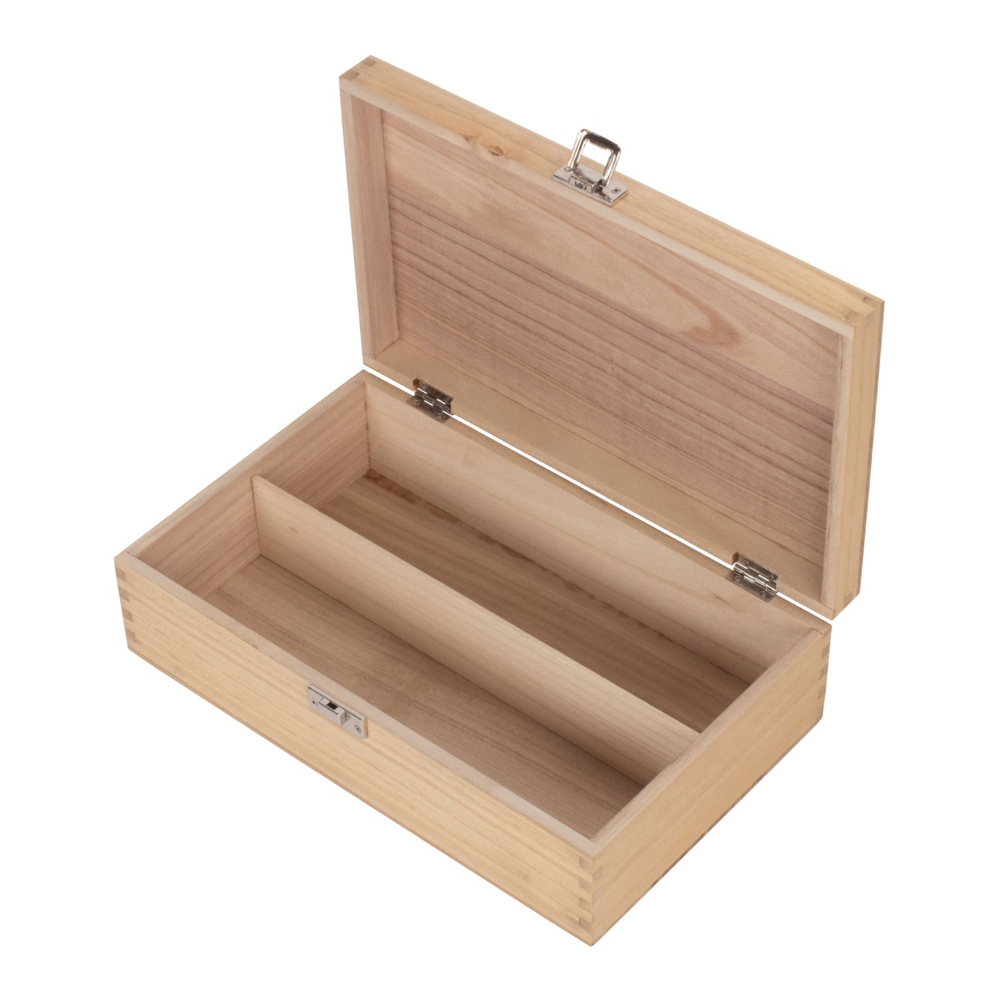 Two Bottle Clear Varnish Wooden Box