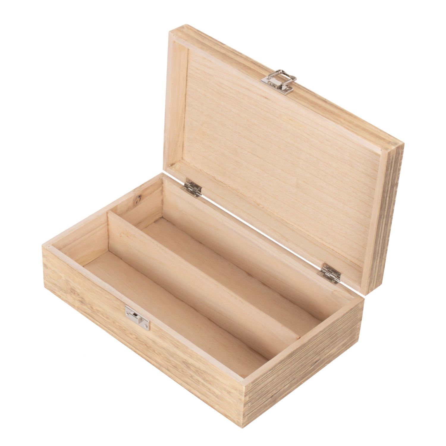 Two Bottle Oak Effect Wooden Box