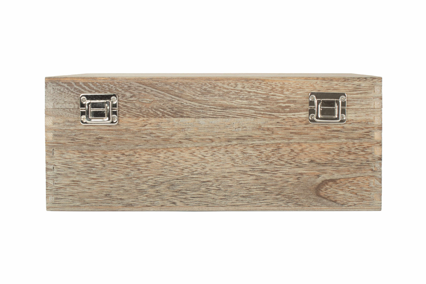 14 Inch Oak Effect Wooden Keepsake Box