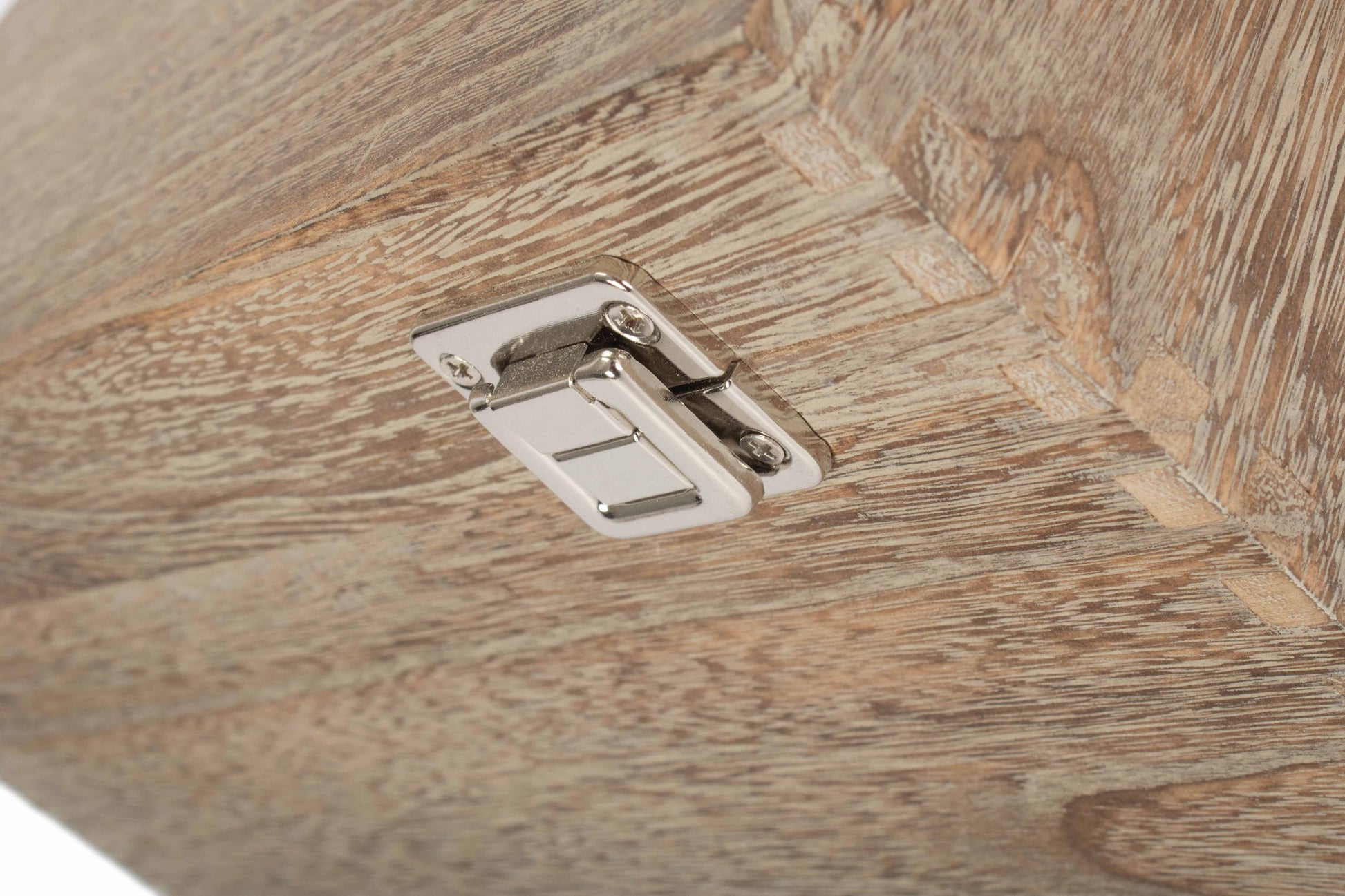 14 Inch Oak Effect Wooden Keepsake Box