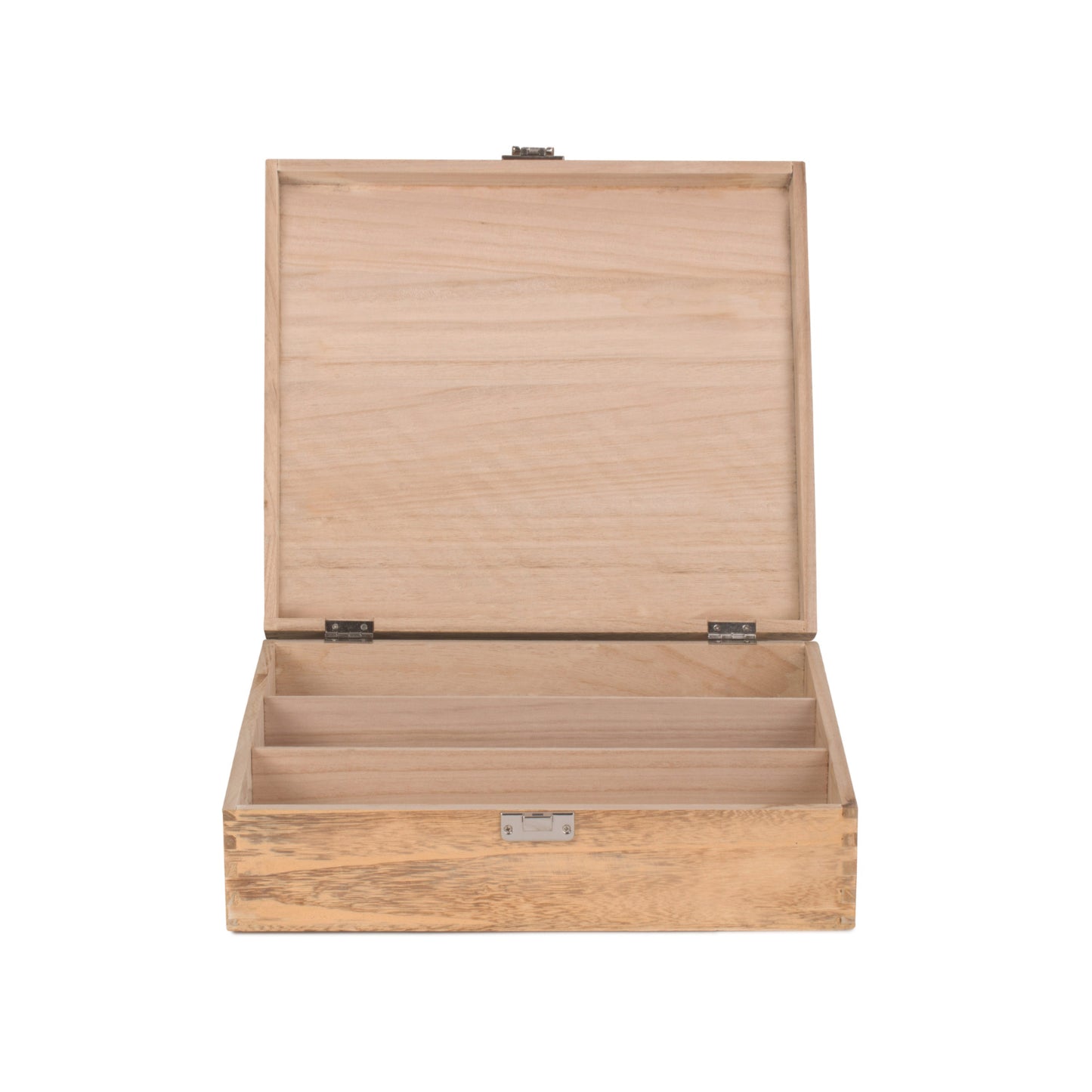 Three Bottle Oak Effect Wooden Box