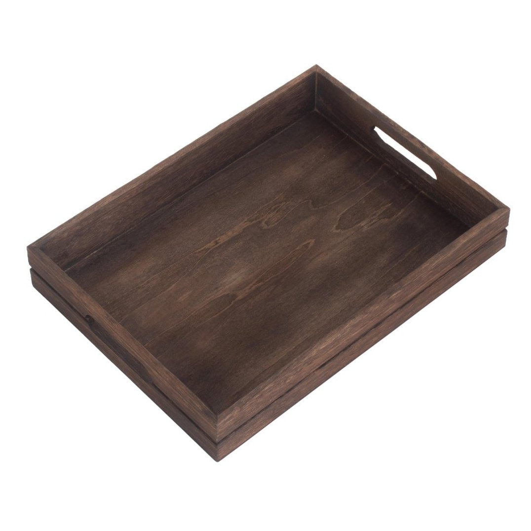 Dark Wooden Tray