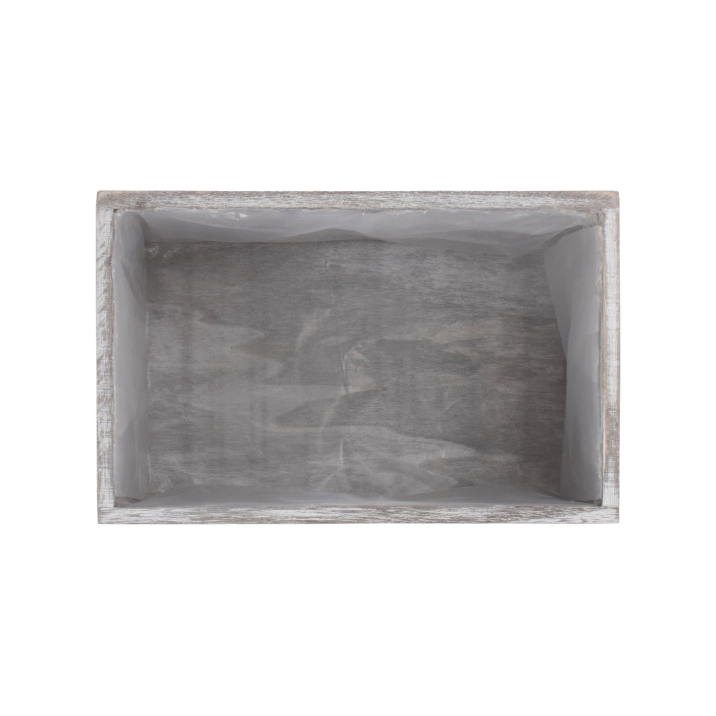 Vintage Heart Cut-Out Planter With Plastic Lining