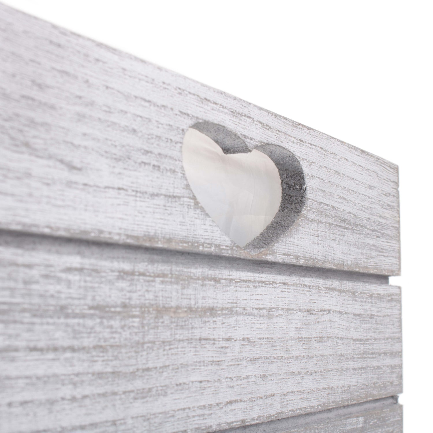 Vintage Heart Cut-Out Planter With Plastic Lining