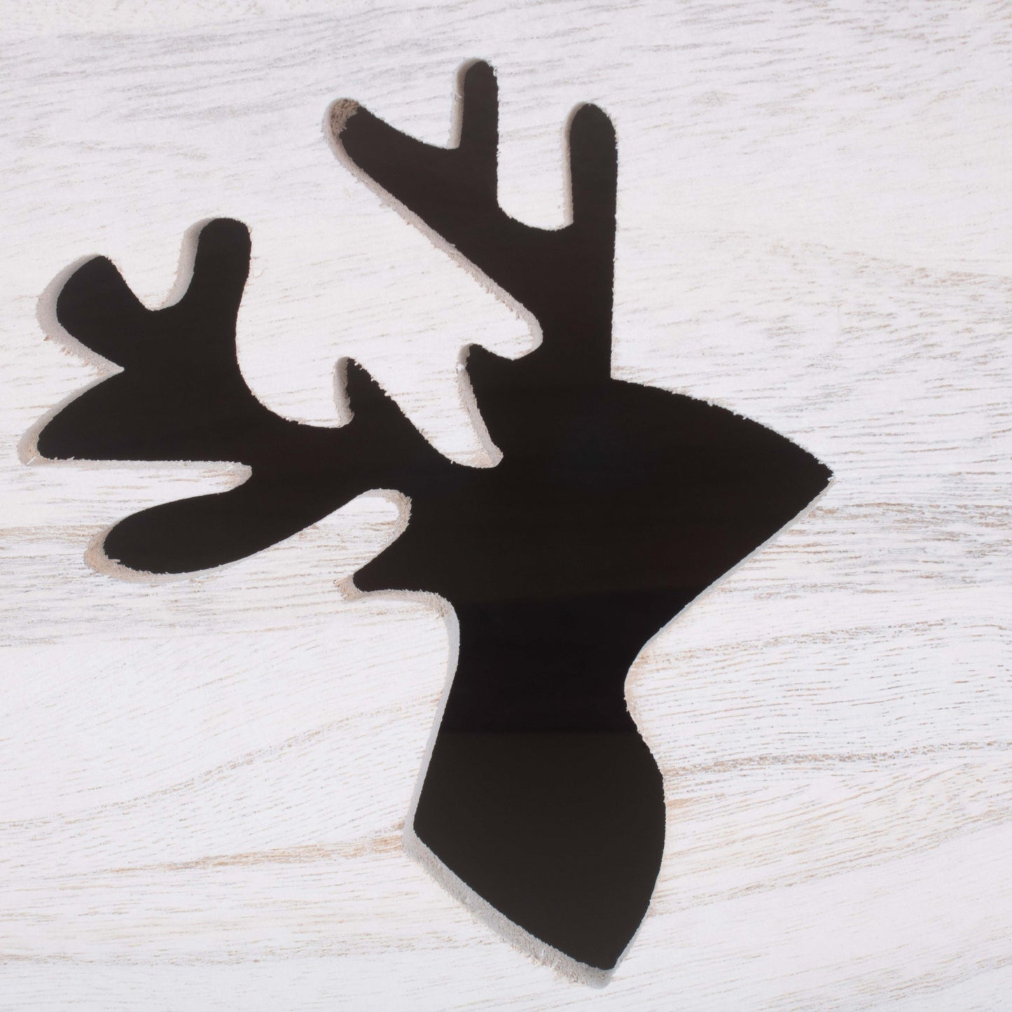 Reindeer Cut-Out Wooden Box with Lid