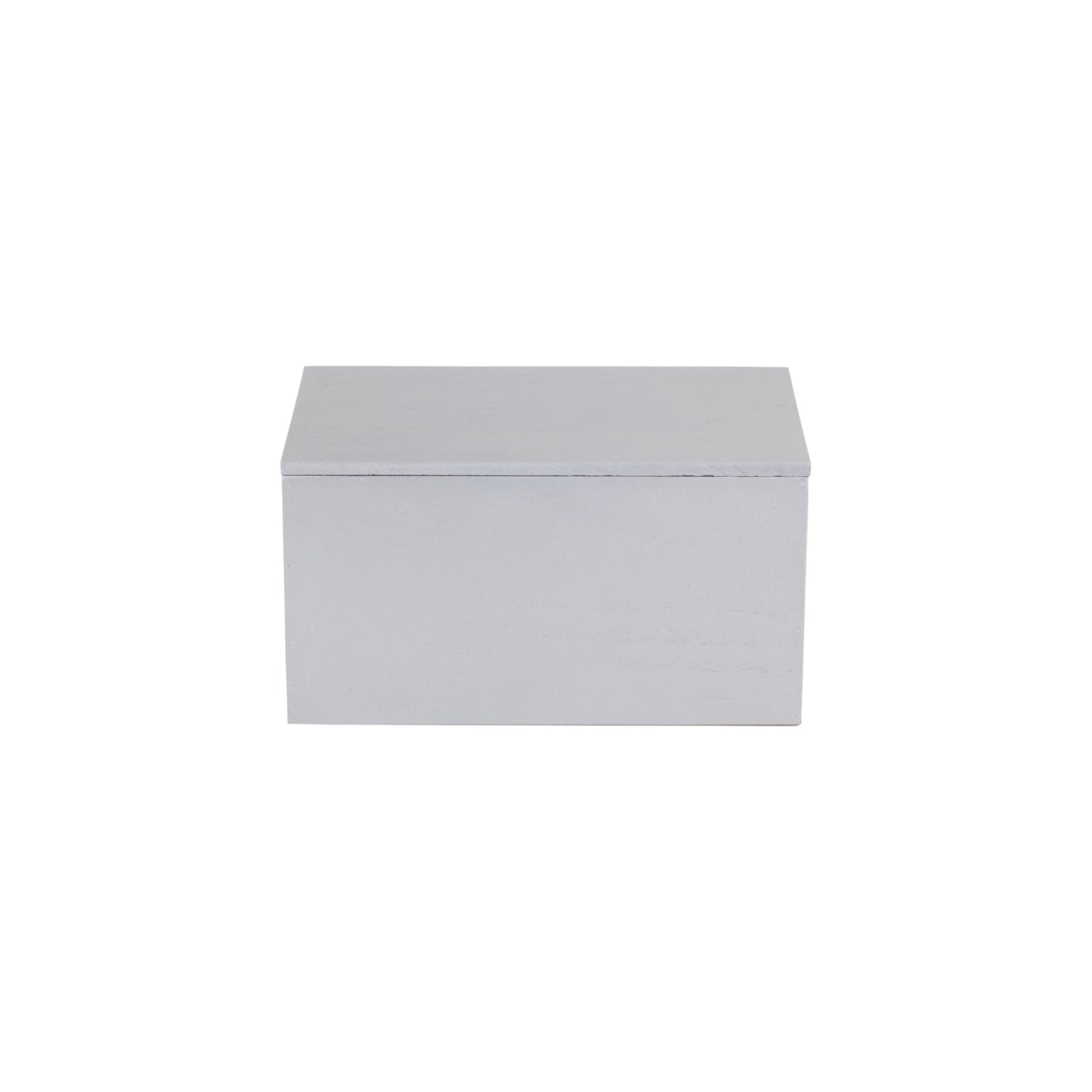 Silver Grey Star Cut-Out Wooden Box with Lid