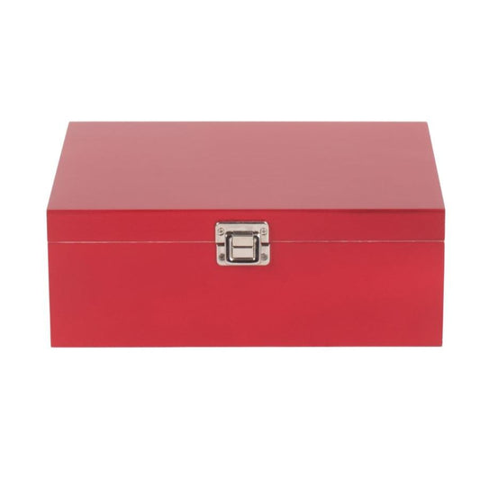 12 Inch Red Wooden Keepsake Box