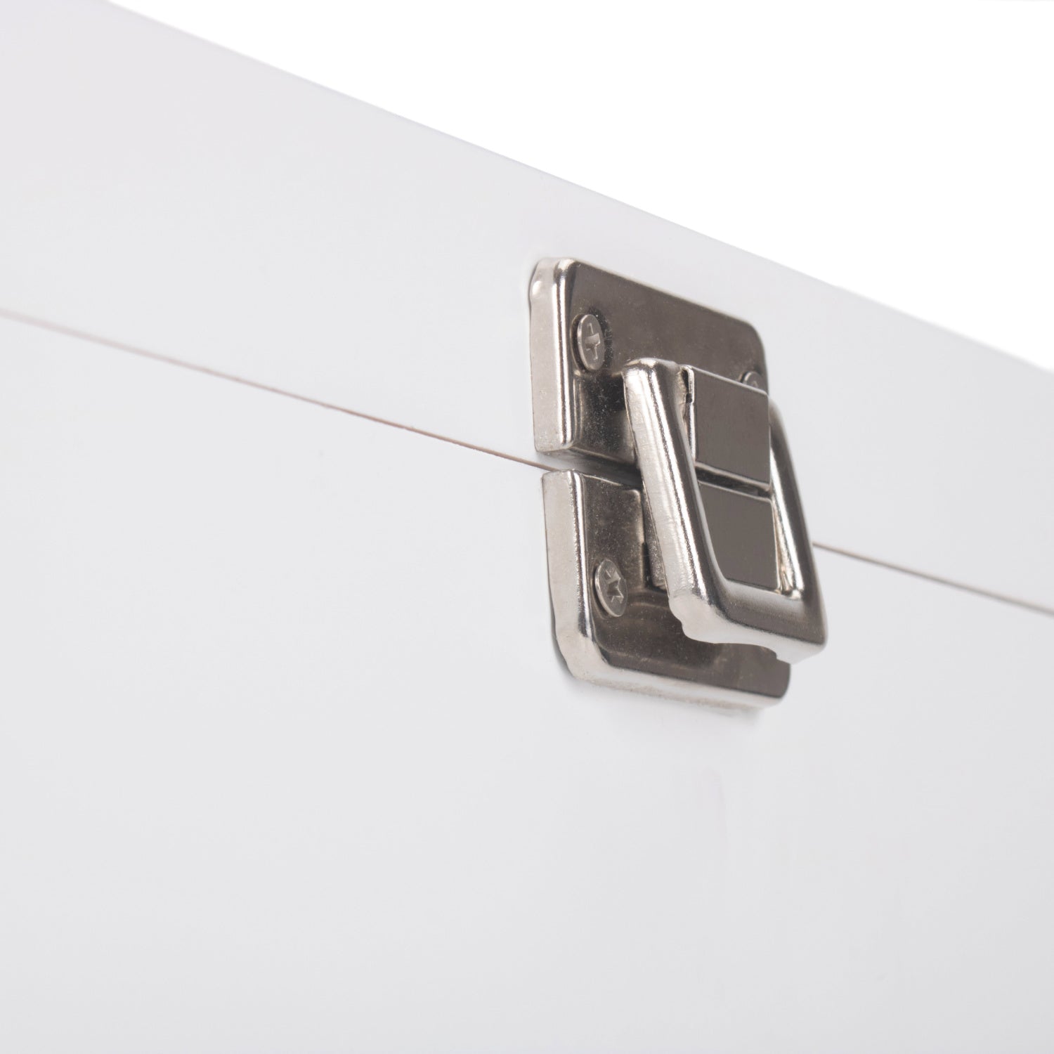 14 Inch White Wooden Keepsake Box