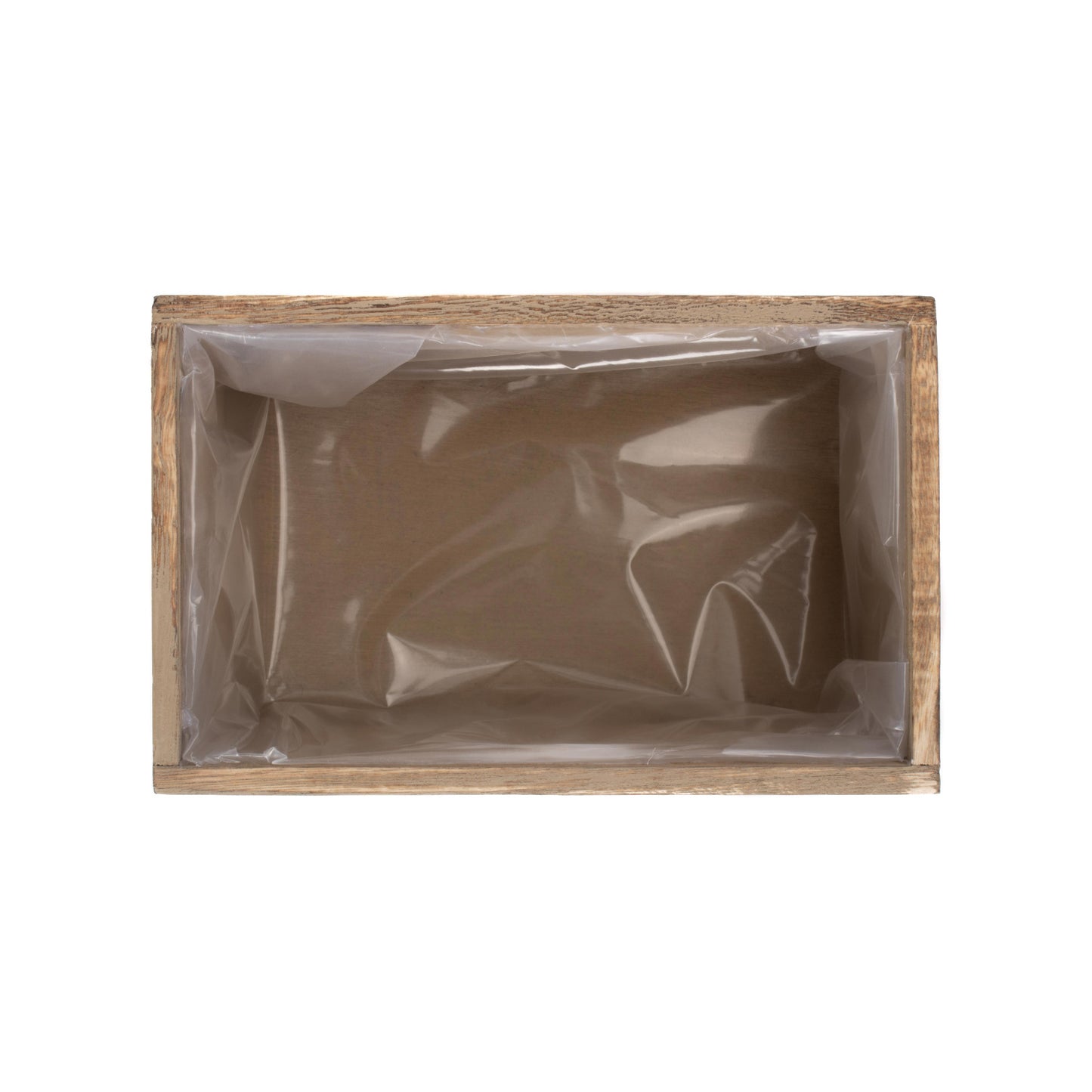 Oak Effect Planter With Plastic Lining