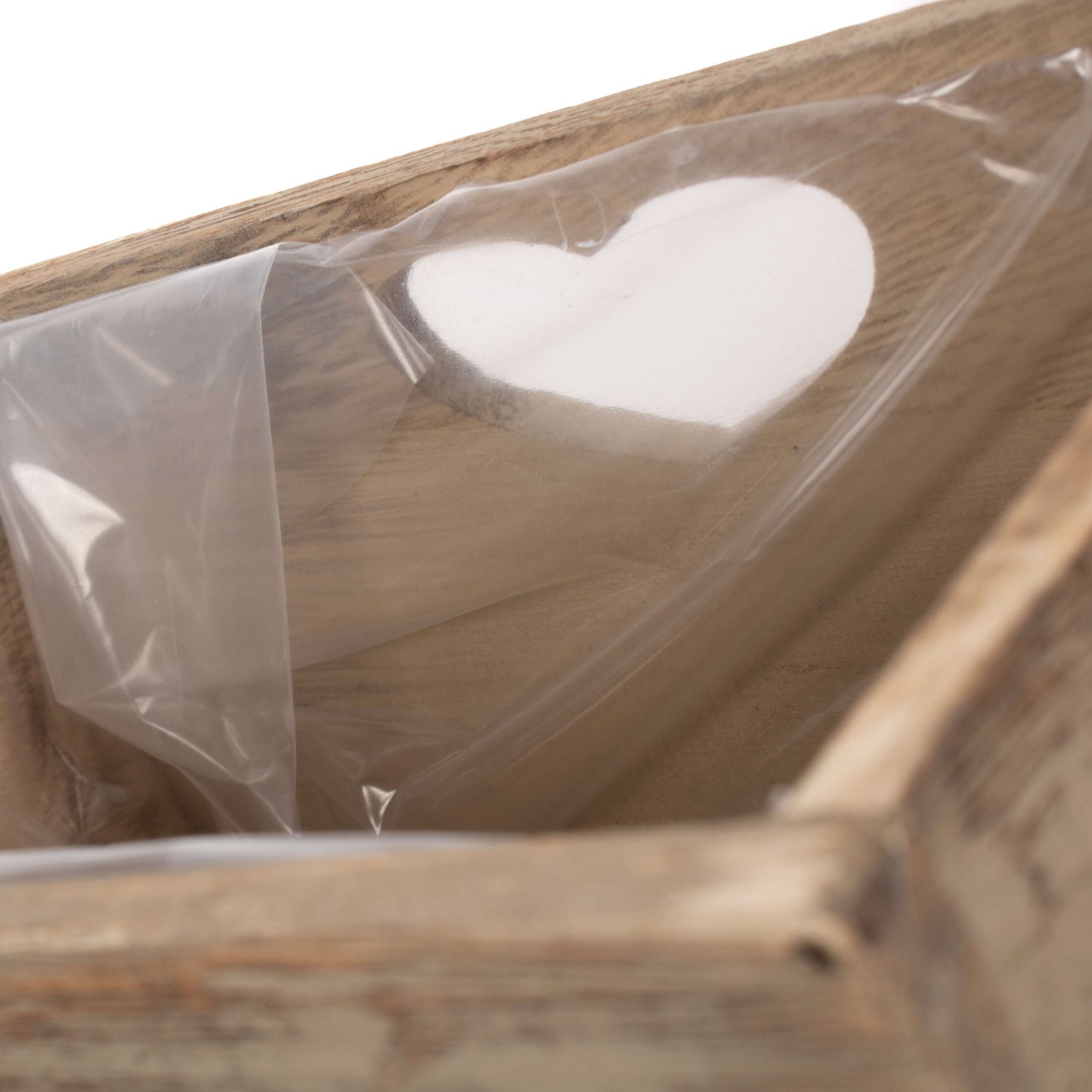 Oak Effect Planter With Plastic Lining