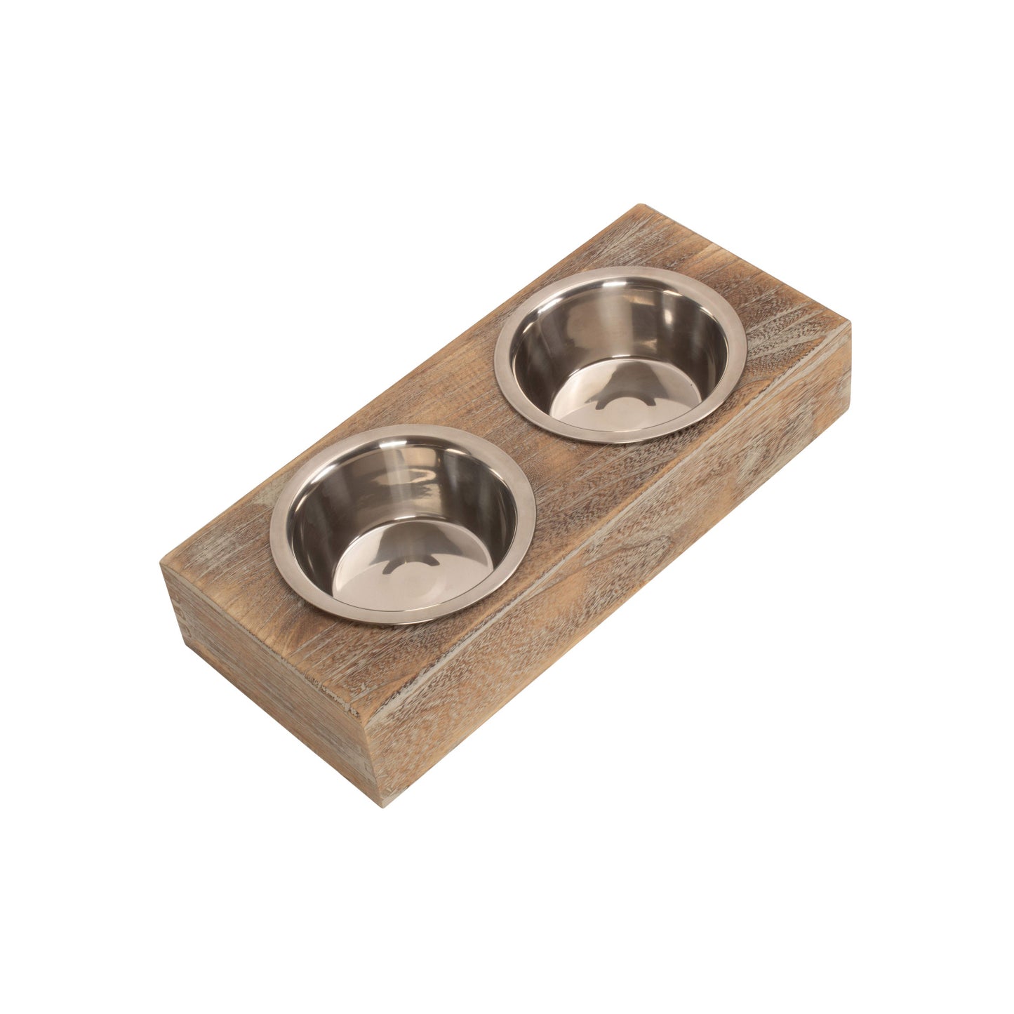 Pet Feeding Station with Stainless Steel Bowls