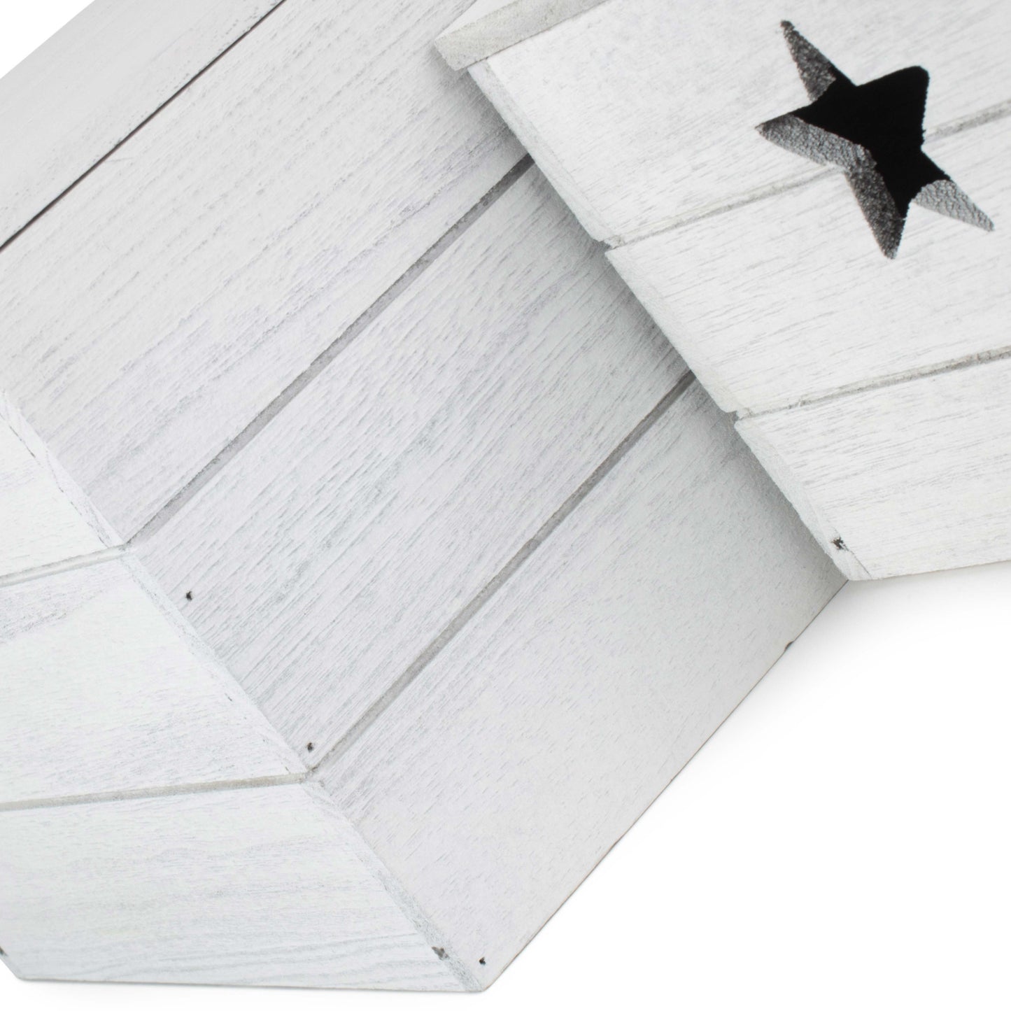 Vintage Star Cut Out Box with Lid Set 2