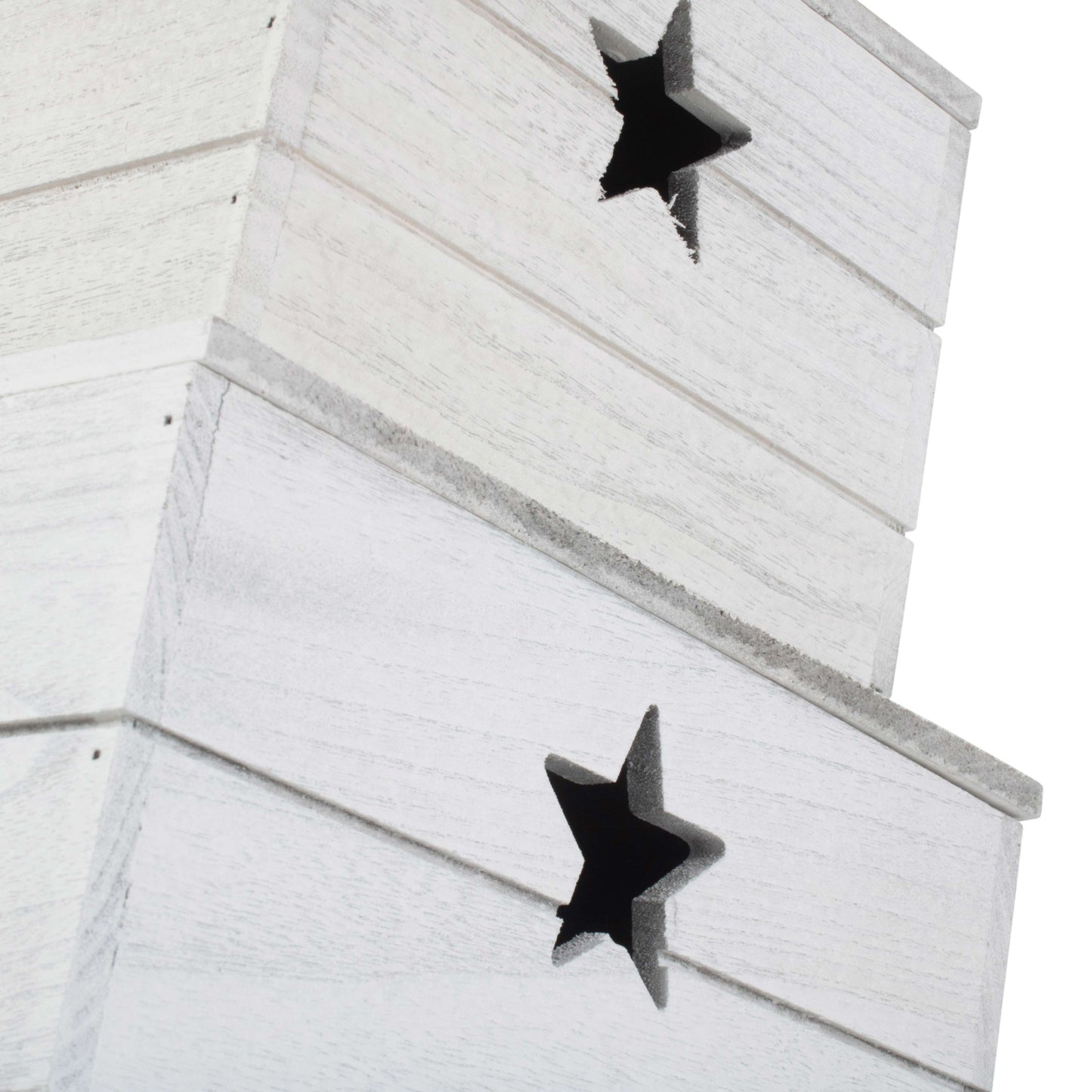 Vintage Star Cut Out Box with Lid Set 2