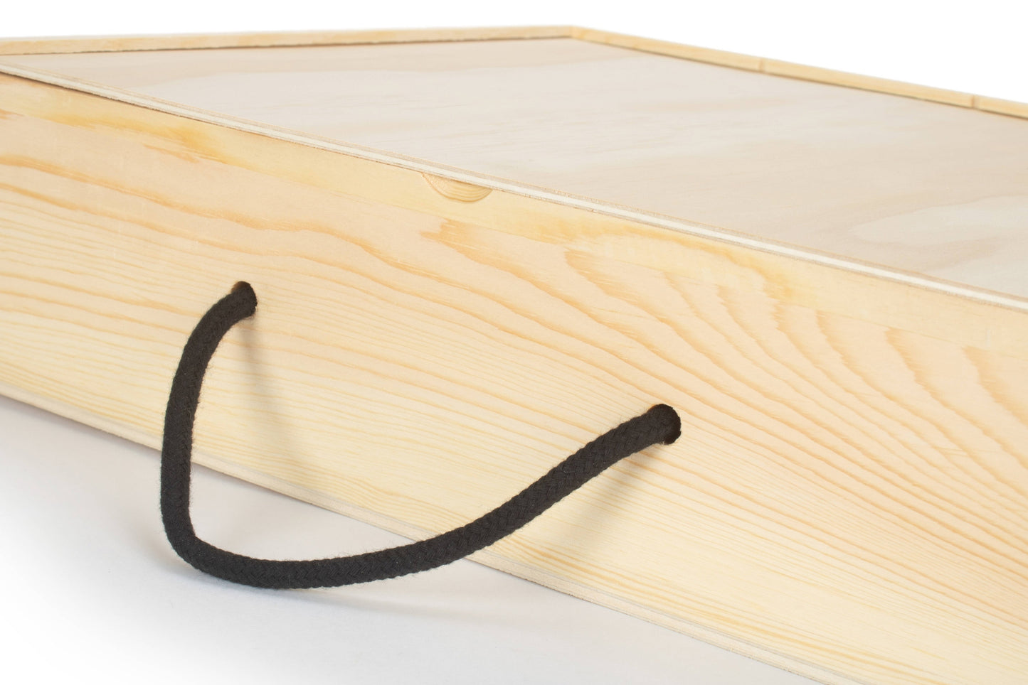 4 Bottle Box with Sliding Wooden Lid
