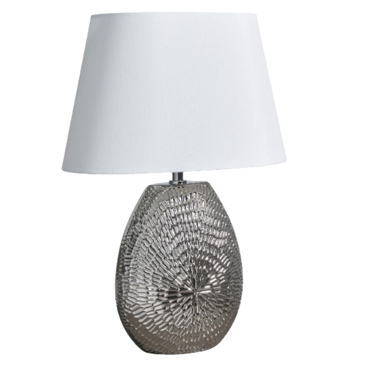 Caitlin Small Silver Ceramic Table Lamp