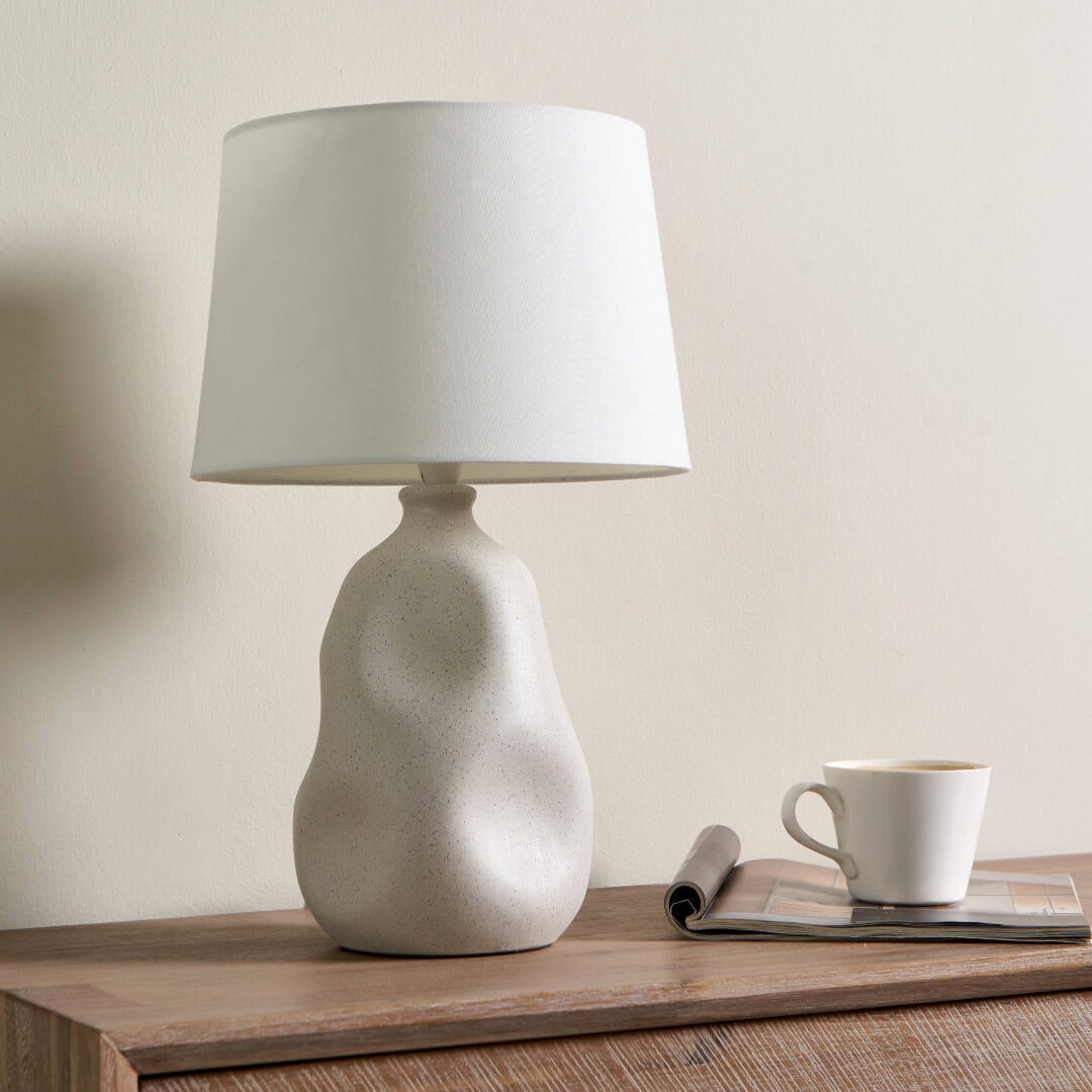 Sanders Cream Ceramic Table Lamp