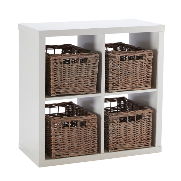 Wovenhill Set of 4 Medium Rectangular Willow Baskets