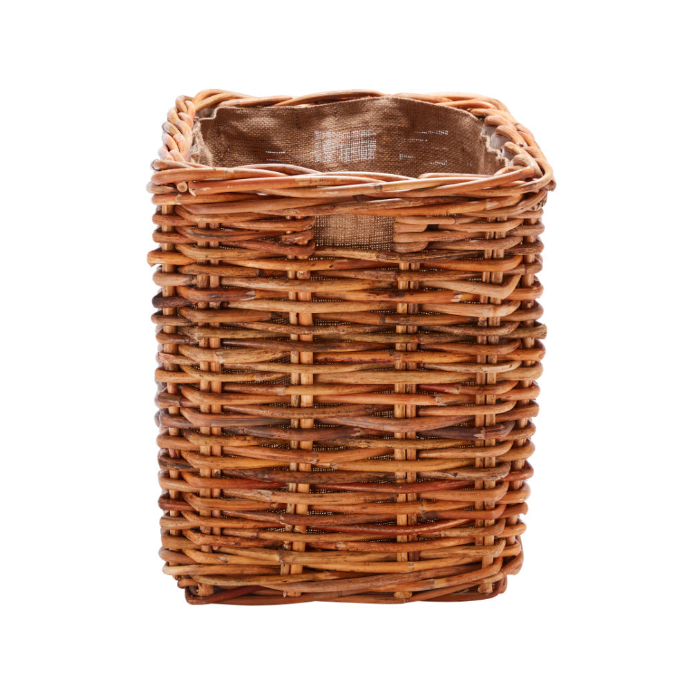 Wovenhill Bamboo Rattan Rectangle Log Basket