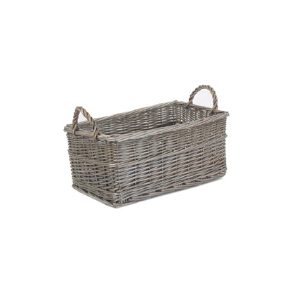 Small Shallow Antique Wash Storage Basket