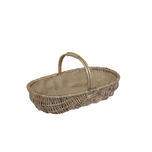 Small Shallow Antique Wash Lined Trug