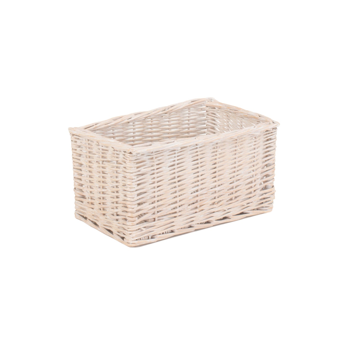 Small White Wash Storage Basket