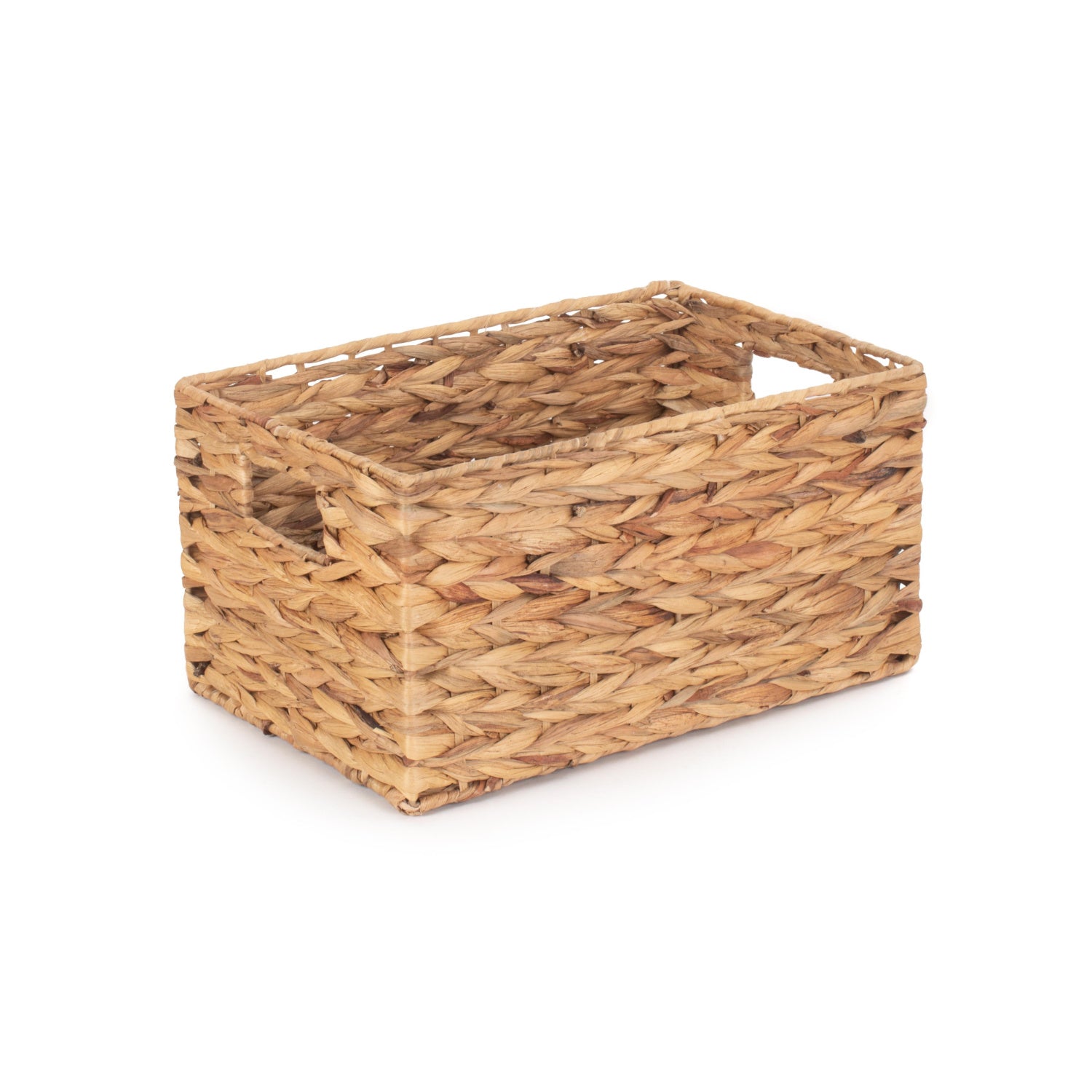 Small Water Hyacinth Rectangular Storage Basket