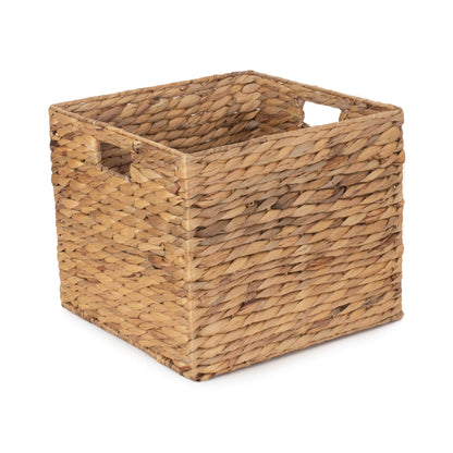 Small Water Hyacinth Square Storage Basket