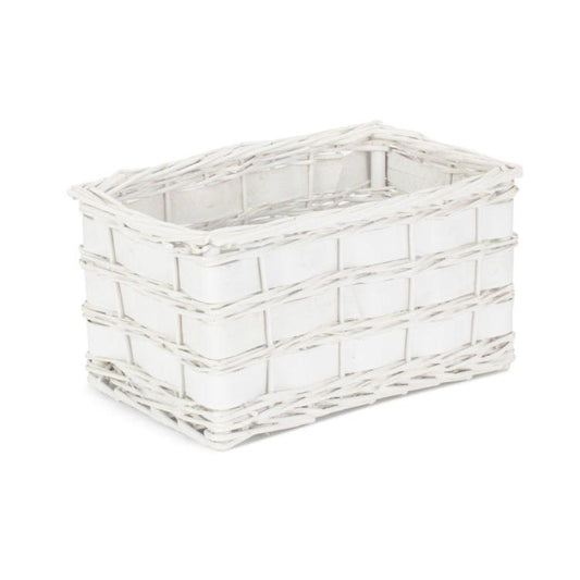 Small White Scandi Storage Basket