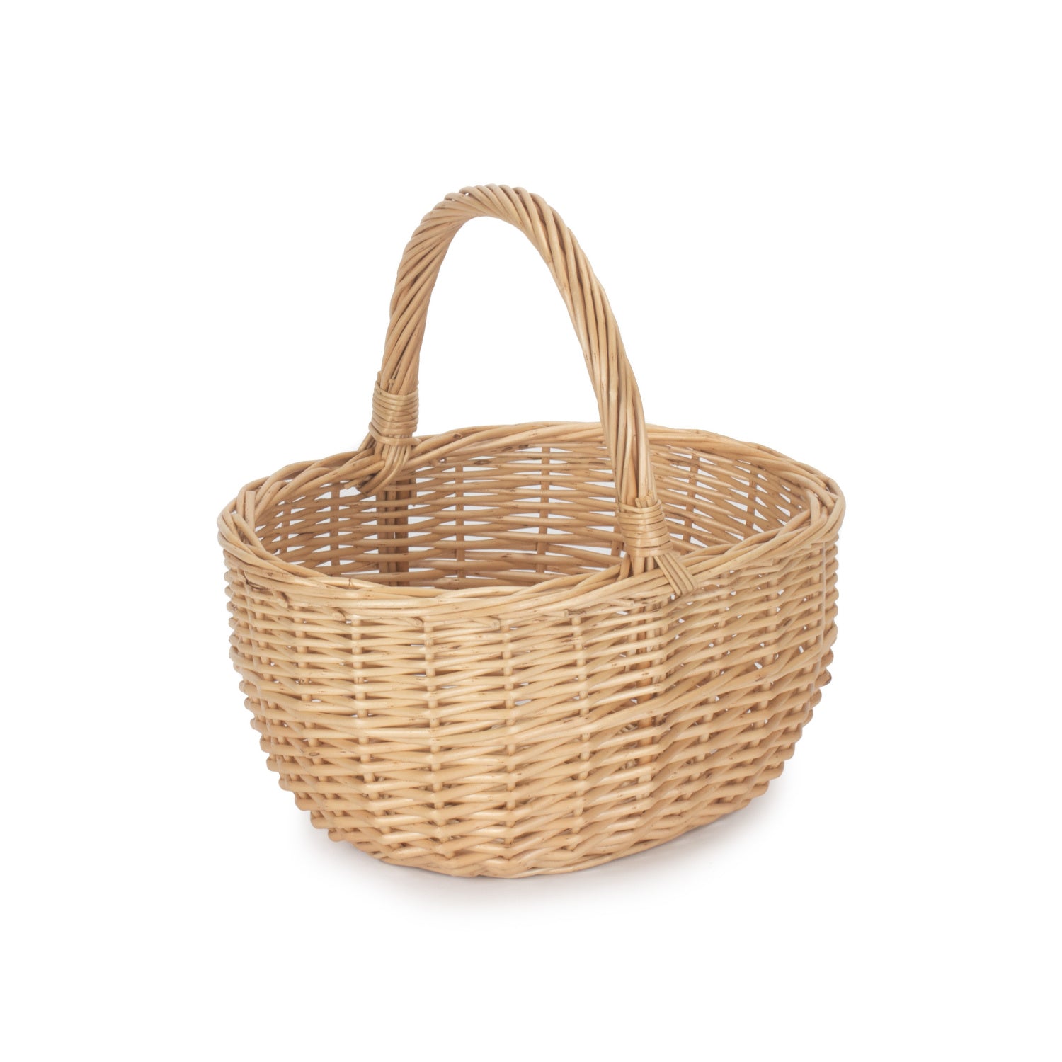 Small Buff Oval Shopper