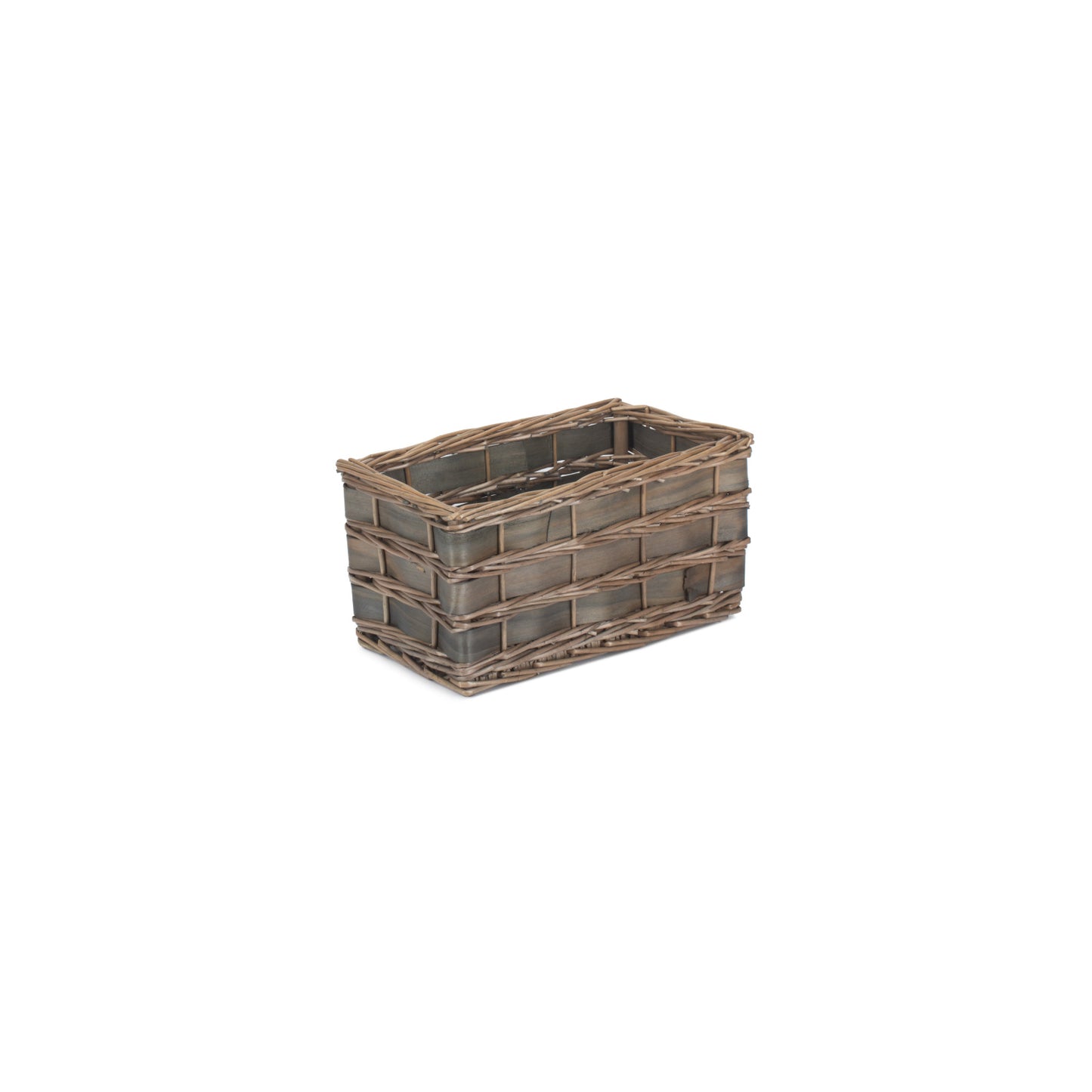 Small Grey Scandi Storage Basket - Unlined
