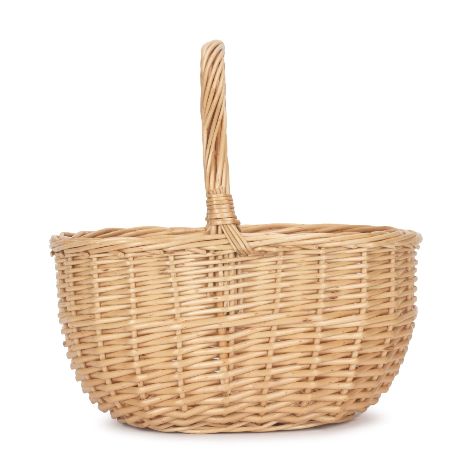 Small Buff Oval Shopper