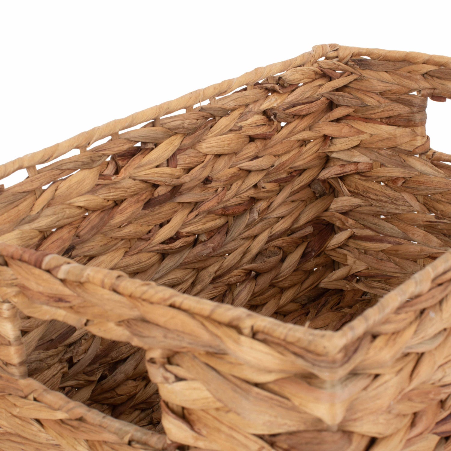 Small Water Hyacinth Rectangular Storage Basket