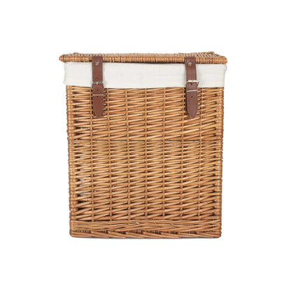 Boutique Double Steamed Wash Willow Laundry Hamper with Lining - Small