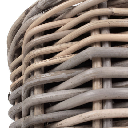 Small Rattan Round Planter With Plastic Lining