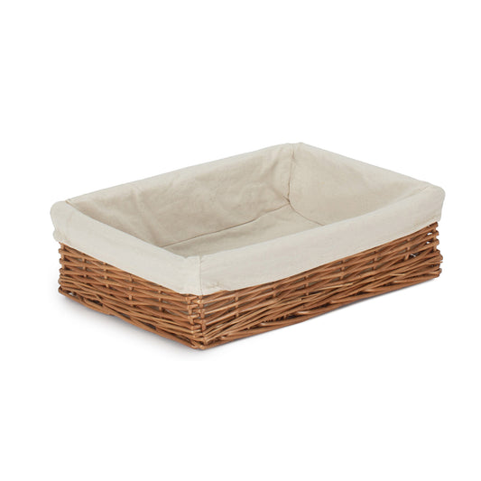 Lined Medium Double Steamed Storage Tray Basket