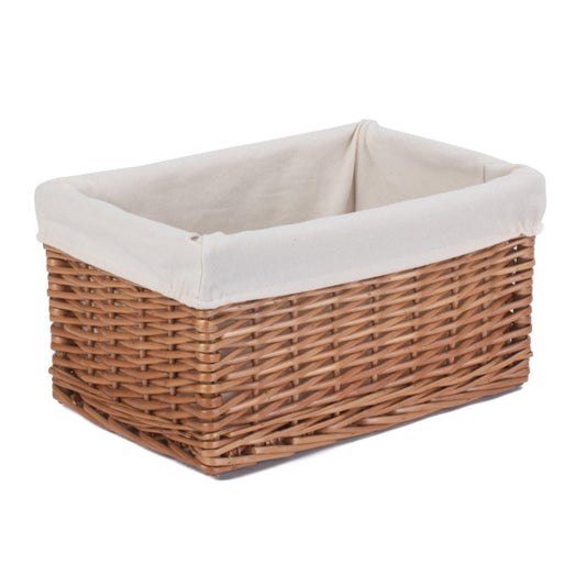 Medium Double Steamed Storage Basket with White Lining