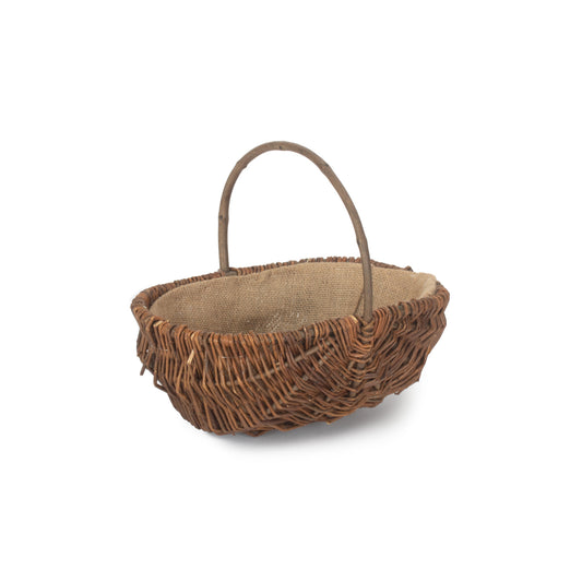 Medium Oval Unpeeled Willow Garden Trug