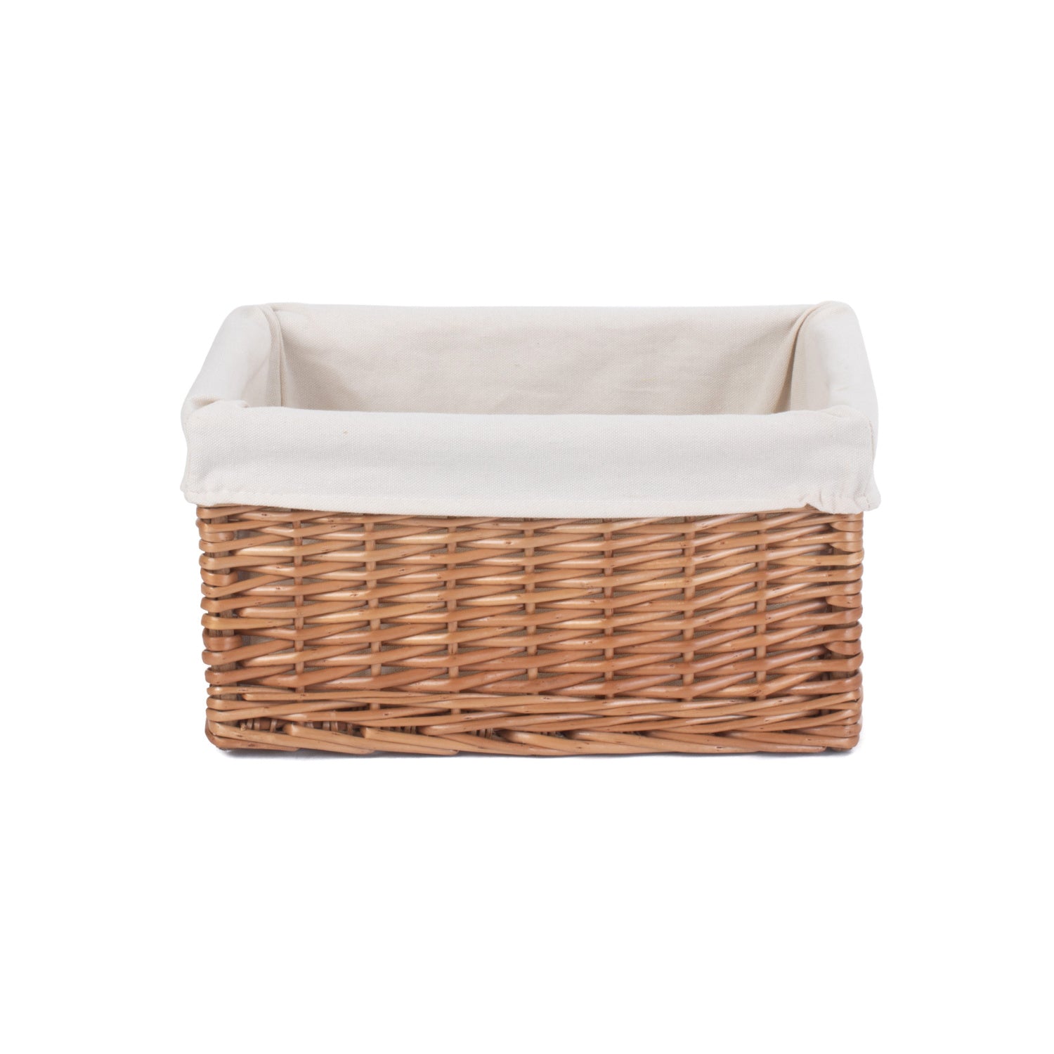 Medium Double Steamed Storage Basket with White Lining