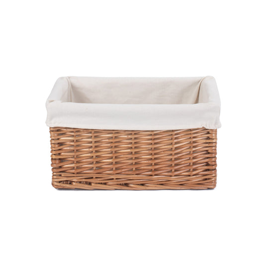Medium Double Steamed Storage Basket with White Lining