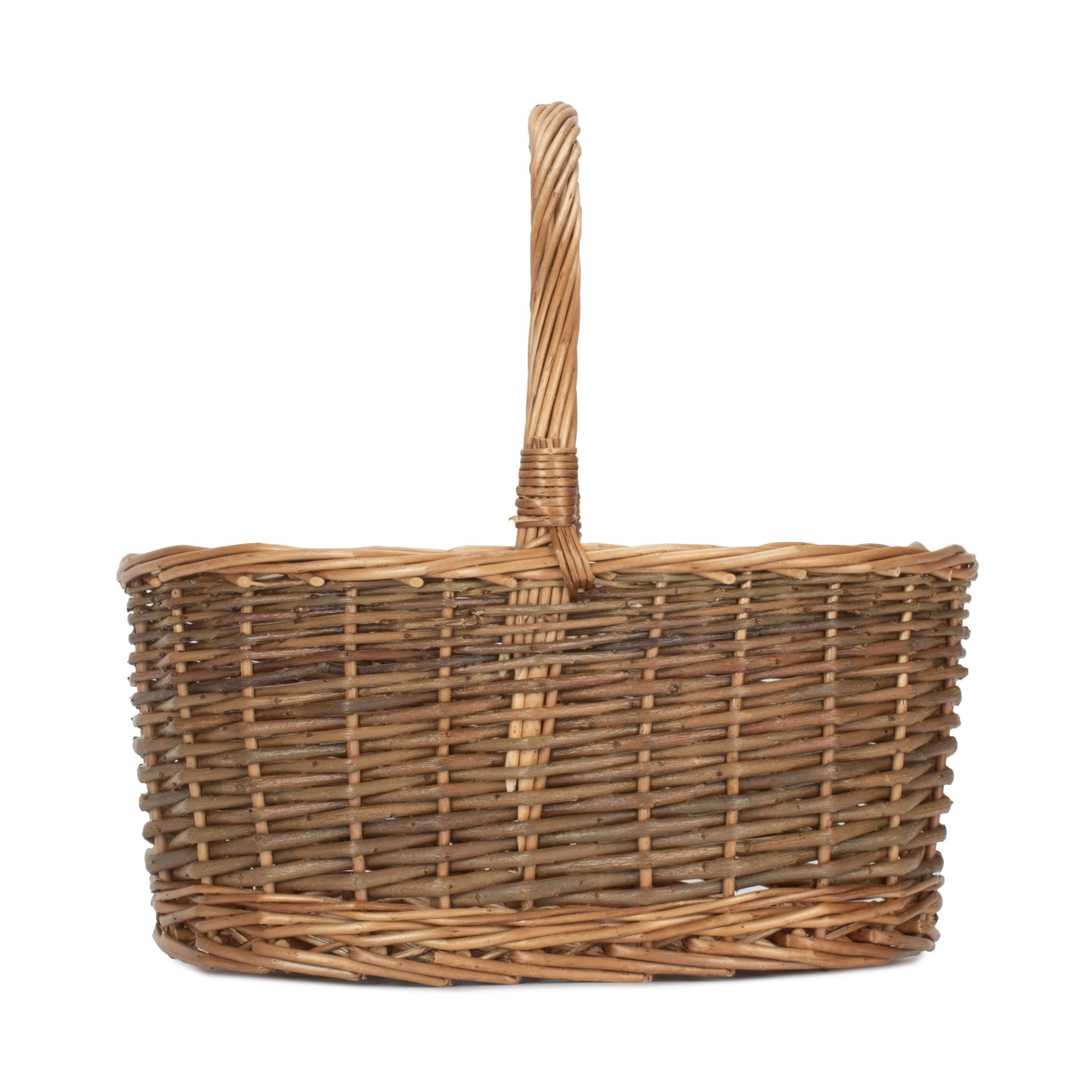 Oval Unpeeled Willow Shopper Basket - Size 2 Medium