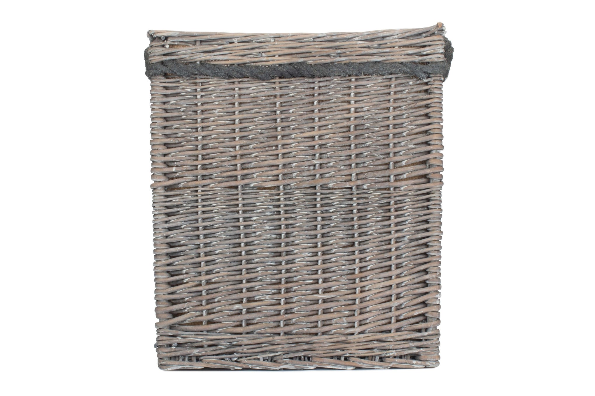Grey Wash Willow Square Storage Basket Size 2 - Medium