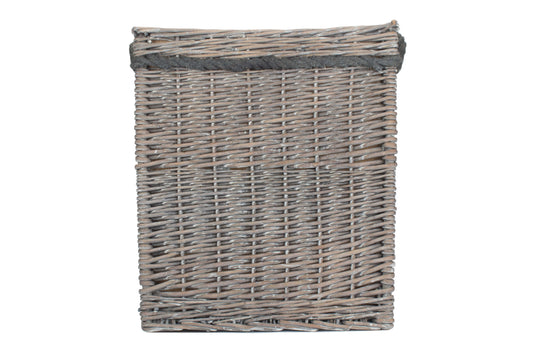 Grey Wash Willow Square Storage Basket Size 2 - Medium