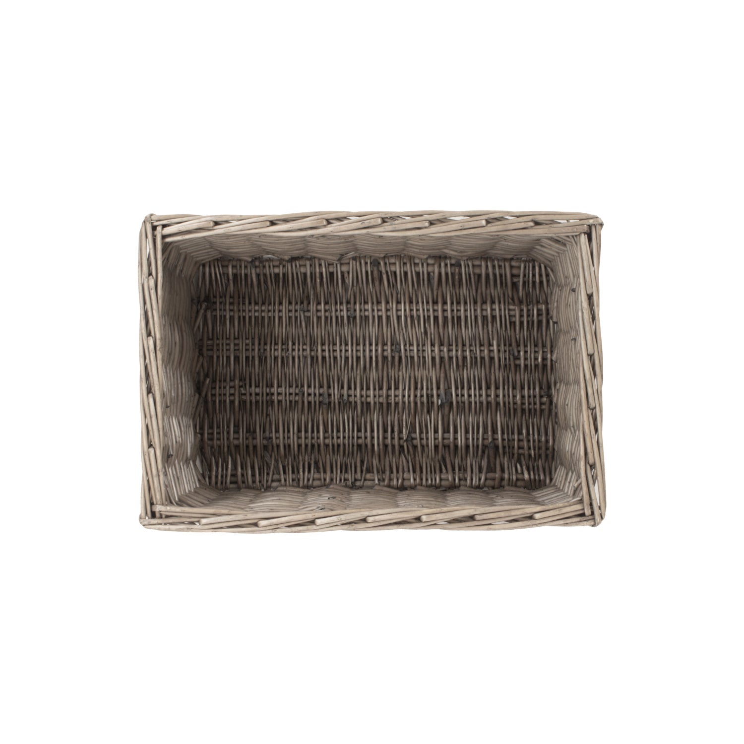 Medium Antique Wash Willow Storage Basket