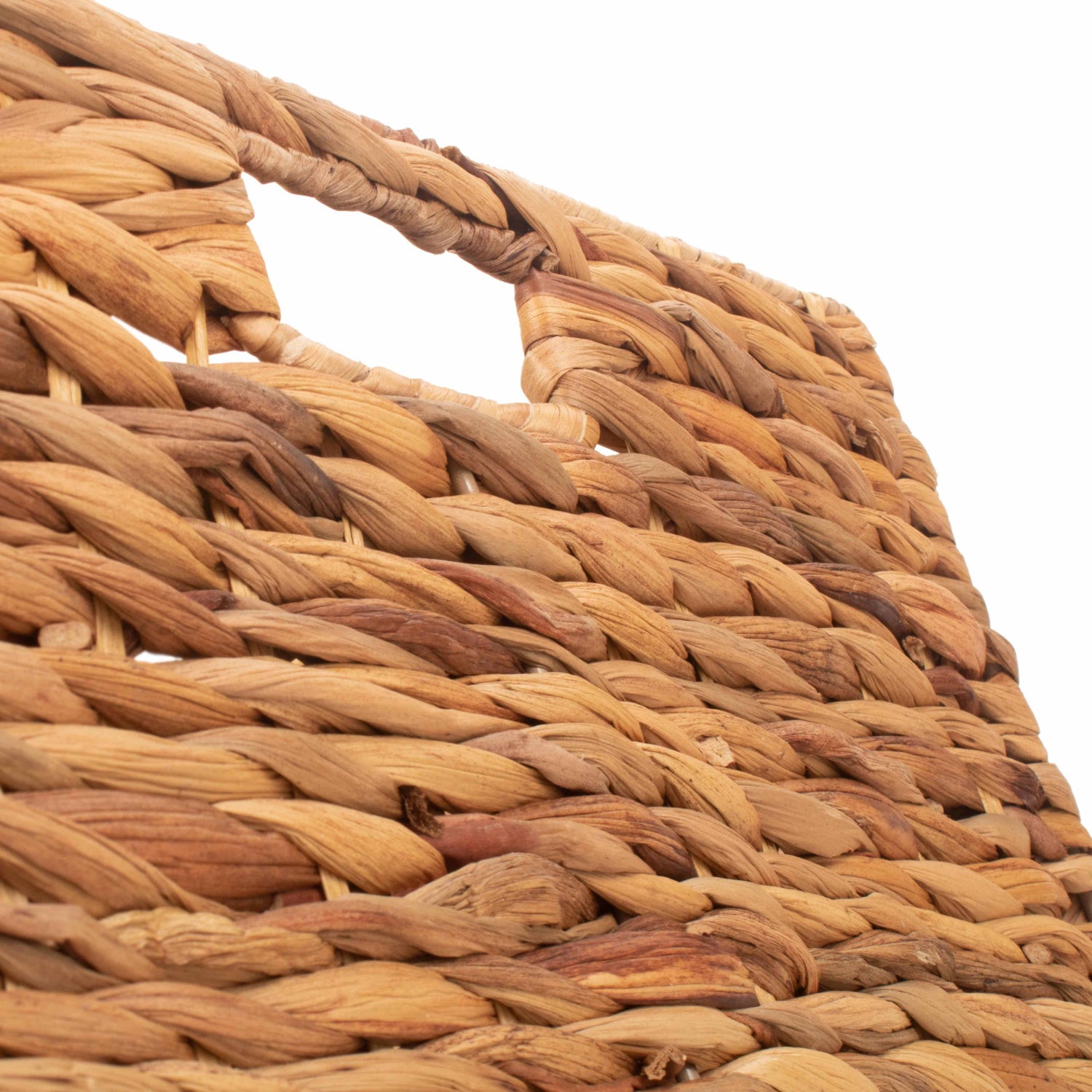 Medium Water Hyacinth Square Storage Basket