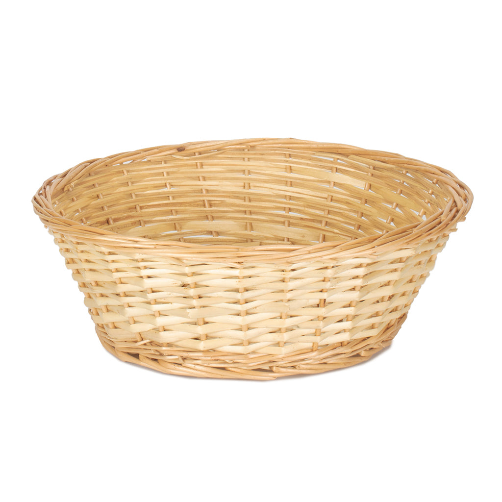 Split Willow Round Tray Basket