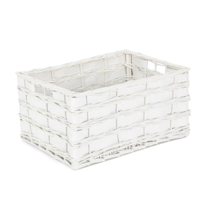 Large White Scandi Storage Basket