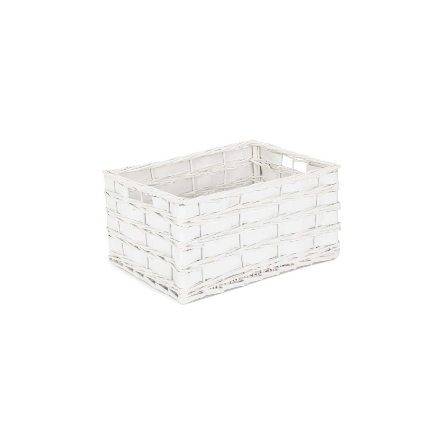 Large White Scandi Storage Basket - Unlined